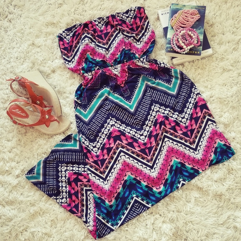 Multi colored maxi dress